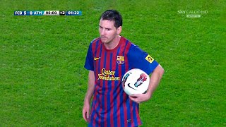 INSANE Messi Hat-Trick vs Atletico Madrid (Home) 2011-12 English Commentary HD 1080i50