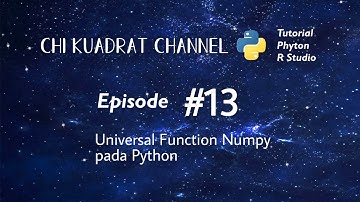 Fungsi Penting pada Python (Universal Function Numpy)