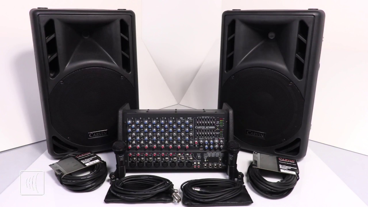 Carvin Audio  XP1000L PM12 Sound  System  YouTube