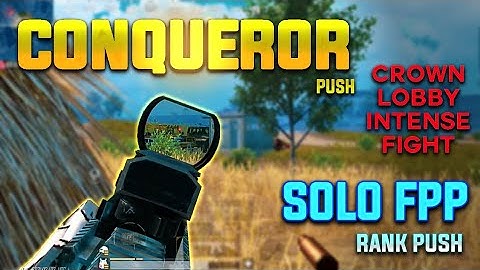 Solo Fpp Rank Push | How to Survive Top 10 In Crown Lobby | Groza Vs Ducksid Gaming In Final Circle.