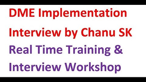 DME implementation Interview Questions-Most Asked SAP FICO Interview Questions and Answers-Chanu SK