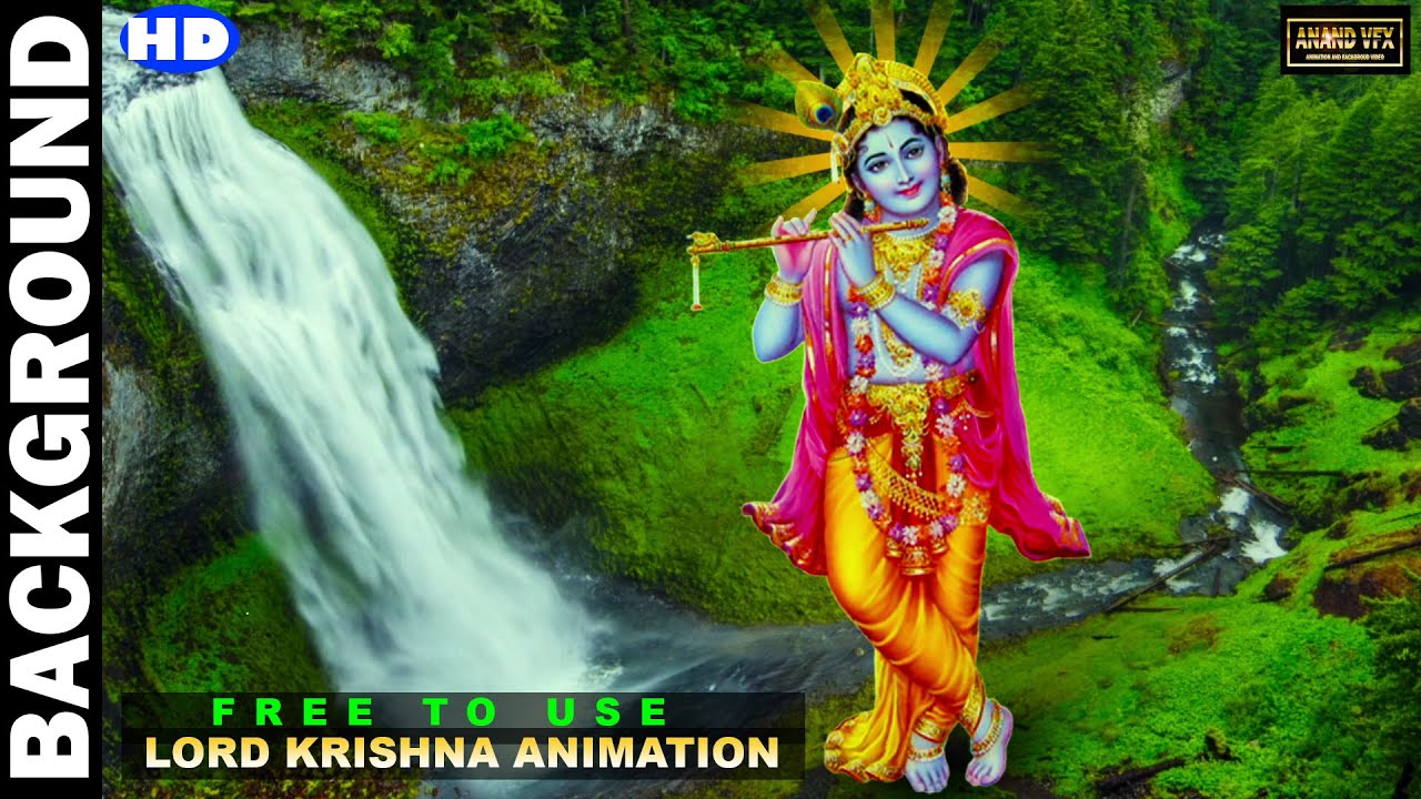 भगवान श्री कृष्णा - Krishna Animation Background - Lord Krishna Background  Video | Full HD Animation - YouTube