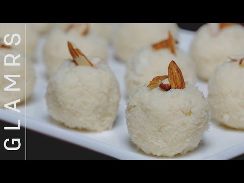 2 Ingredient Tasty Coconut Laddoo - Quick & Easy Vegetarian Desi Dessert Recipes