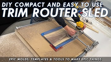Small Trim Router Sled - Easily Flatten Wood Projects Up To 24" Wide - Crafted Elements