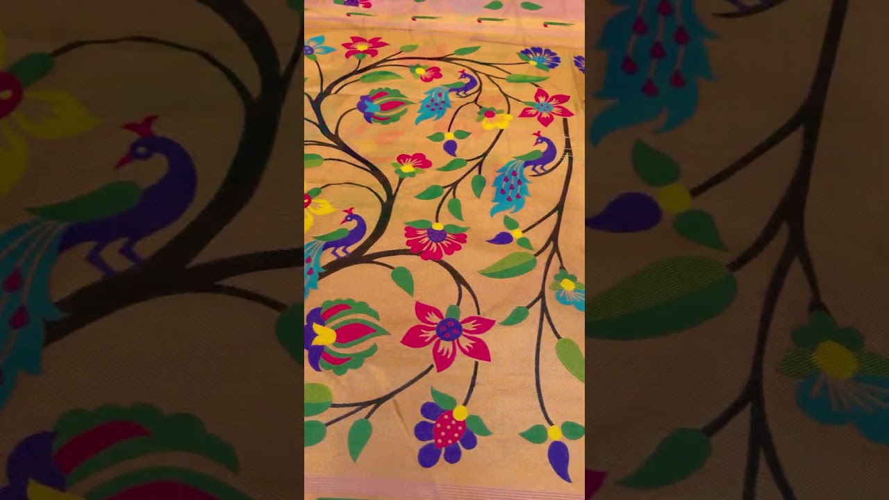 Bamboo Tissue Silk Half Half Paithani Saree
