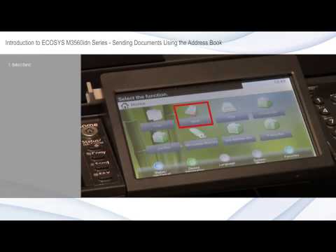 Kyocera ECOSYS - Using the Address Book