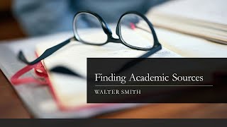 Finding Academic Sources