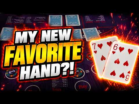 ULTIMATE TEXAS HOLD 'EM in LAS VEGAS! I THINK I FOUND MY NEW FAVORITE HAND! 🍀🍀 (UTH)