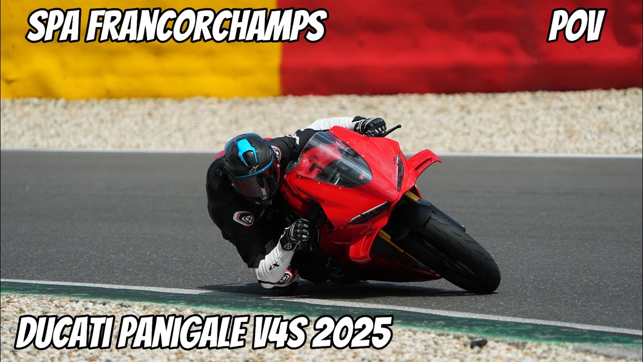 DUCATI PANIGALE V4 S 2025 FAST LAPS ON SPA FRANCORCHAMPS