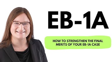 How to strengthen the final merits of your EB-1A case