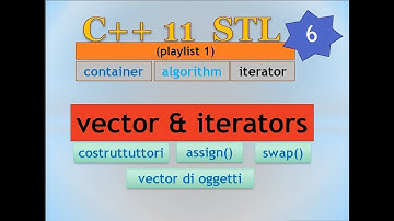 C++11 STL (playlist 1) ITA 06: vector con iteratori (costruttori, assign e swap)