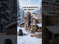 Peaceful Mountain Hut Build Timelapse ❄️