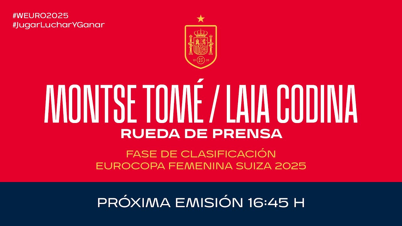 🚨EN DIRECTO🚨RUEDA DE PRENSA OFICIAL DE MONTSE TOMÉ Y LAIA CODINA   | 🔴 SEFUTBOL