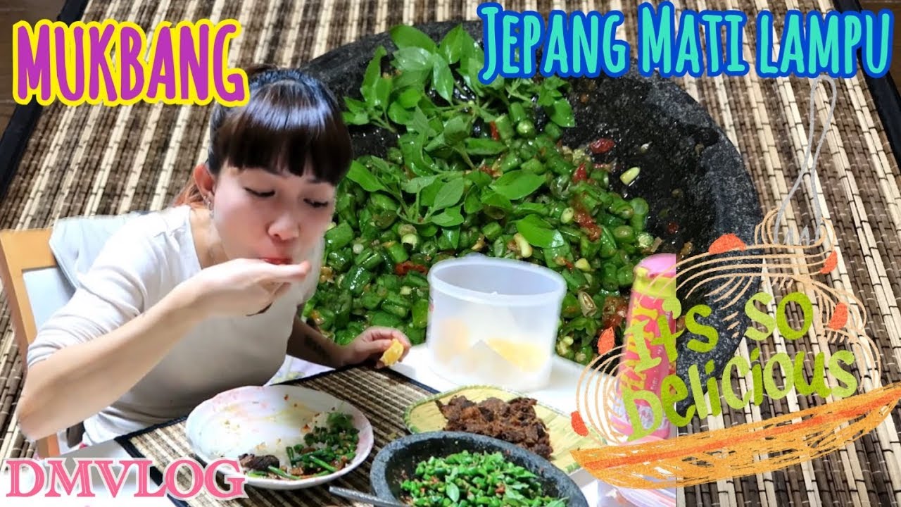 VLOG#254|MUKBANG PENCOK KACANG PANJANG|BAHAS ANGIN TYPOON DI JEPANG|KAKAK IPAR NUMPANG MANDI