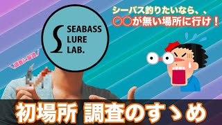 【ラボマン】初場所に行くなら、○○が無いところへ行け！調査で釣りの幅を広げよう！【シーバスルアー塾】