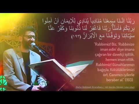 Âl-i İmrân Sûresi (190-194) - Mehmet ERARABACI سُورَةُ اٰلِ عِمْرٰنَ