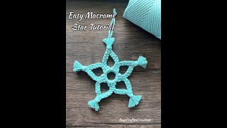 Easy Macrame Star Tutorial