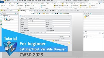 ZW3D - Tutorial - Setting and Input Variable Browser in 2D Sheet