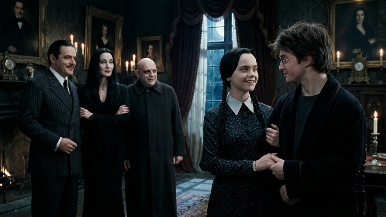 What If The Addams Family Took Custody Of Harry Potter And Wednesday Chose Him As Her Dark Partner