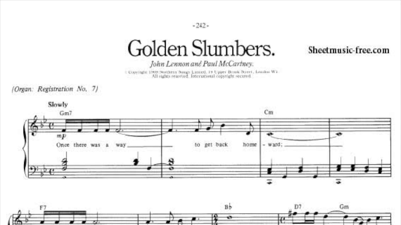Golden Slumbers /John Lennon and Paul McCartney Arr.Toru