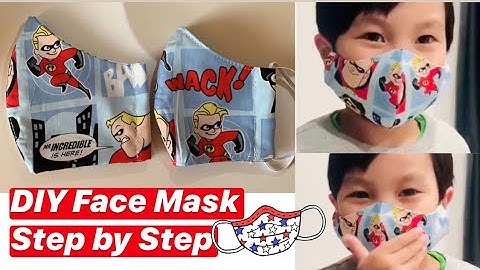 FACE MASK Breathable Easy Pattern | DIY 3 Layers Fabric Face Mask Sewing Tutorial | Jayden ở Úc