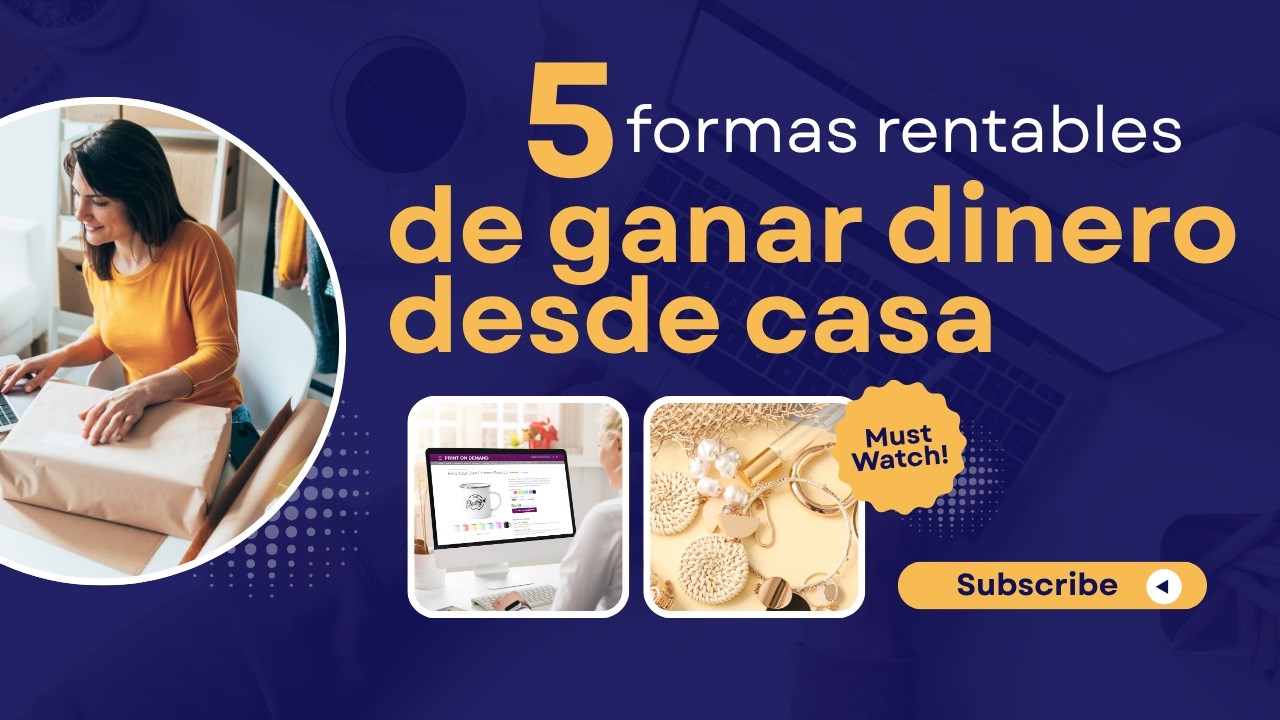 5 FORMAS REALES de GANAR DINERO desde CASA sin INVERSION - YouTube