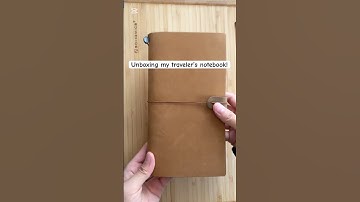 Setting up my new Traveler’s Notebook! #travelersnotebook #unboxing #newjournal #asmr