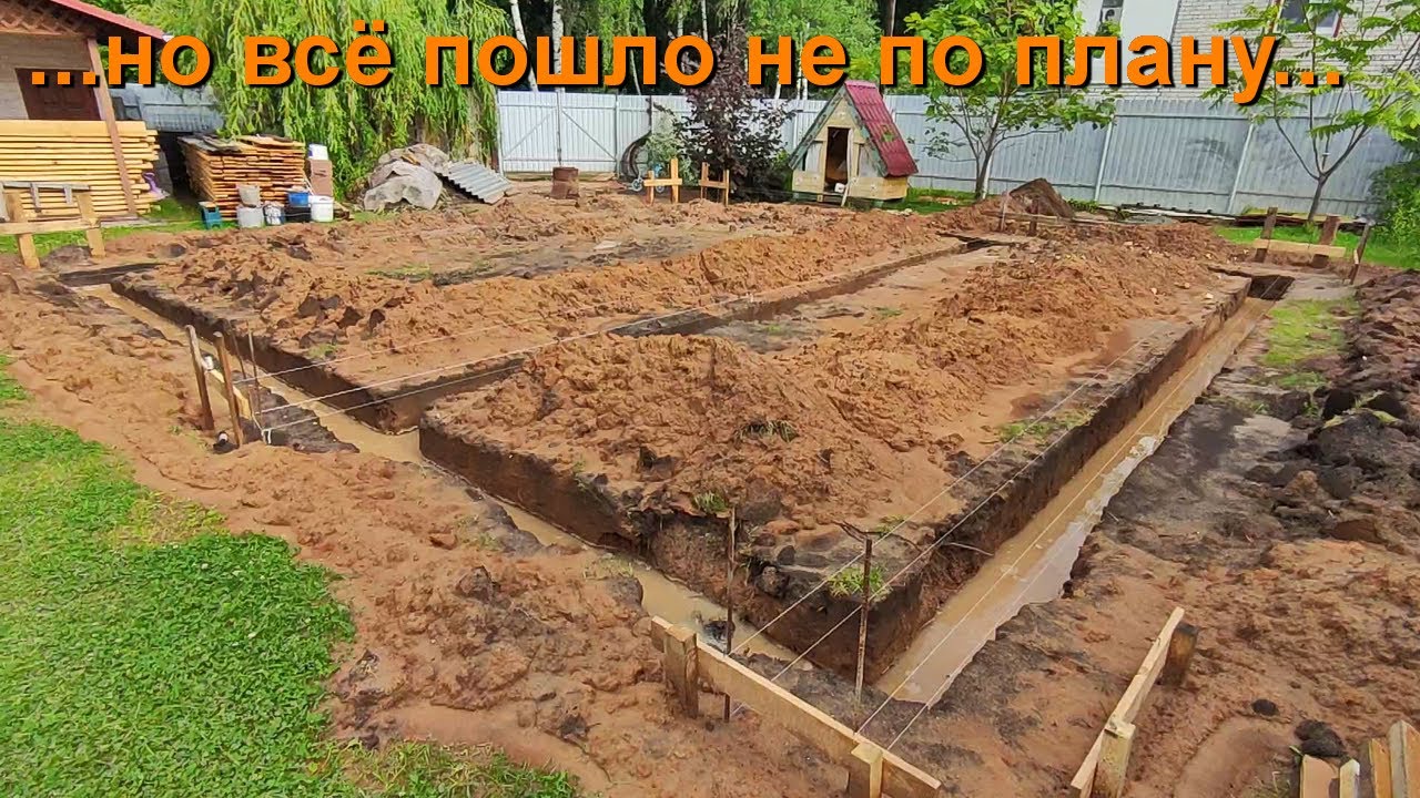 Мой дом. №3 Подробная разметка фундамента. Ручная копка под ленточный ...
