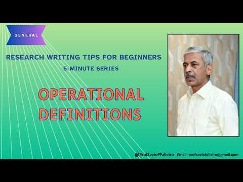Operational Definitions Explained | Research Writing Tips for Beginners (5-Minute Series)