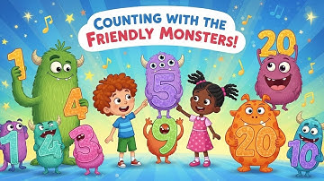 Counting with the Friendly Monsters | Learn Numbers 1–20 | Animagic Studio
