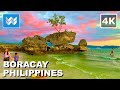 [4K] Sunset at White Beach Station 1 in Boracay Island Philippines 🇵🇭 Walking Tour &amp; Travel Guide