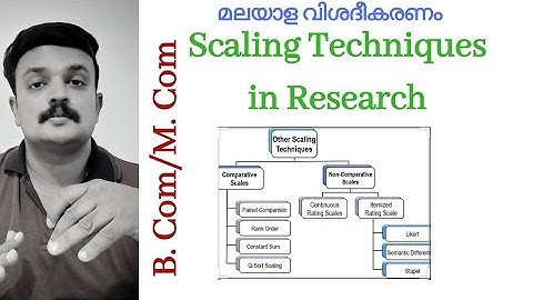 Scaling Techniques in Research Methodology Malayalam