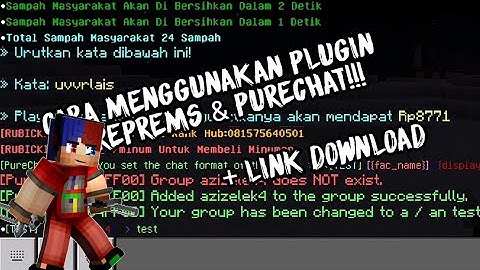 Cara menggunakan Plugin PurePerms & PureChat!!! + Link Download