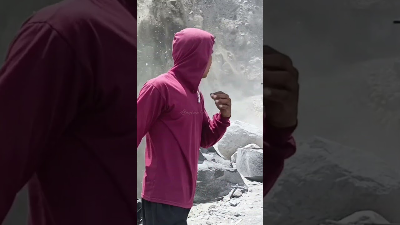 Cliff Landsides That Carry A lot Of Material