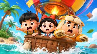 🎈💥Pino's adventures in the hot air balloon!#shorts
