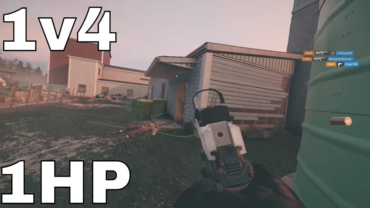 1v4 1HP CLUTCH - Rainbow Six Siege - YouTube