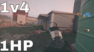 1v4 1HP CLUTCH - Rainbow Six Siege