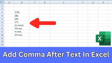 How To Add Comma After Text In Excel [EASY]