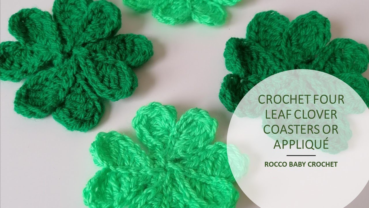 Four Leaf Clover Applique: Crochet pattern