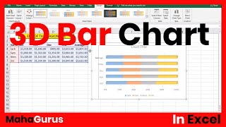 How to create 3d column chart- 3D Bar Chart in Excel Tutorial