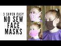 3 Easy No Sew Face Masks Using Things You Have at Home
