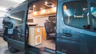 Van tour of ZenVanz kit in 4x4 Sprinter | Overland Van Project