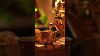 Copper Teapot with Cup Tamrapatrastore