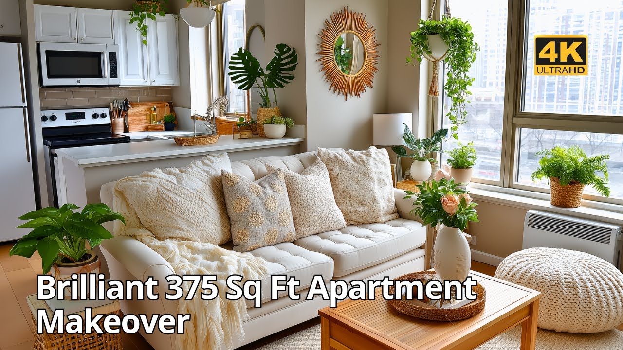 Великолепное преображение квартиры площадью 375 кв. футов: бюджетные идеи шикарного декора