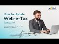 How to update Web-e-Tax manually?