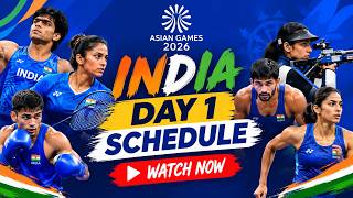 Asian Games 2026 Day 1 SCHEDULE INDIA!!!  INDIA ASIAN GAMES MATCHES SCHEDULE! Watch Now! screenshot 4