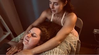 ASMR soft spoken pamper - neck, shoulders, scalp and face - next level relaxation !