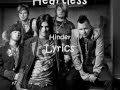 heartless hinder lyrics