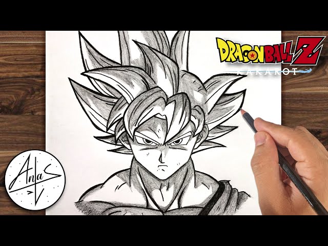 How To Draw Goku MUI Drip, Step By Step