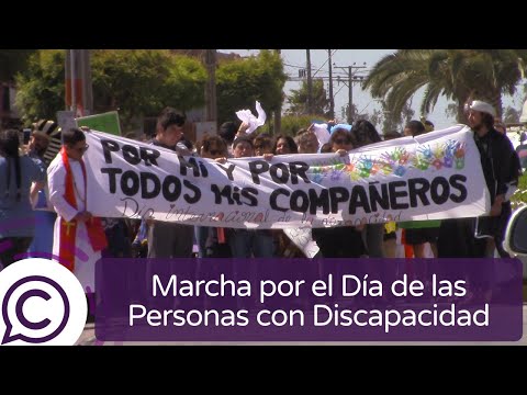 En Pichilemu conmemoran con marcha, Día Internacional de las Personas con Discapacidad